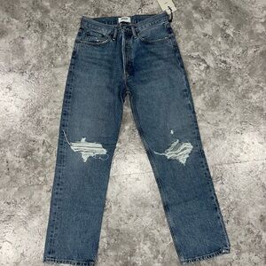 Agolde high waisted straight leg 90s jean